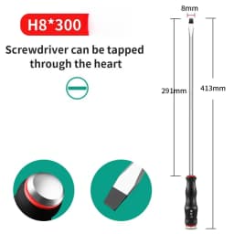 High Hardness Lengthened Magnetic Screwdriver Bit for Car Repair Hand Tool Industry Slotted/Phillips Double-ended Screw Driver