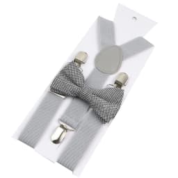 Adjustable Elastic Leather Suspenders Bowtie Set Men Women Sage Green Braces Straps For Wedding Y-Back Shirt Accessories Gift