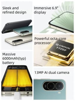 Smartphone POCO C81 Pro Global Version 6.9 inch 120Hz Display 6000mAh Battery UNISOC T7250 Octa Core HyperOS 3 2026 Mobile Phone