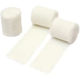 5 Meters Hand Torn Edge Chiffon Ribbon Wedding Hold Flower Tassel Ribbon Bow Decoration Snow Silk Fabric Strip