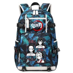 Demon Slayer Anime School Bag Large Capacity Lightweight Student Backpack for Kids Boys Girls Daily Use