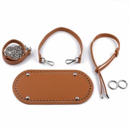 1Set Handmade Handbag Bag Set Leather Bag Bottoms With Hardware Package Accessories HandBag Shloulder Straps DIY Women Backpack