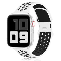 Sport Strap for Apple Watch Band 44mm 40mm 42-38-41mm 45 mm Air-hole Silicone Bracelet iWatch Series 9/8/7 6 SE 5 Ultra 2 49mm