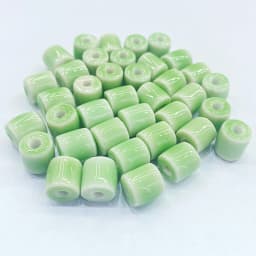 10Pcs 10*9MM Ceramic Cylinder Spacer Loose Beads for Jewelry Bracelet Necklace Accessories DIY