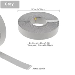 1.9 cm X 15m Hot Melt Adhesive Melamine Edge Banding Flexible Veneer Edging for Plywood Table / Cabinet, Pre-glued Veneer Edging