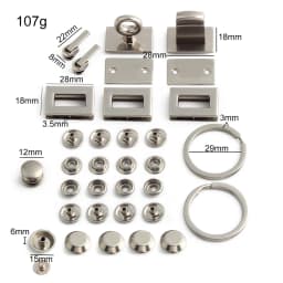 2/5/10Sets Metal Ring Trigger Snap Hook For Shoulder Handbag Strap Bags Adjust Pin Buckles Rivet Puller Slider Locks Accessories