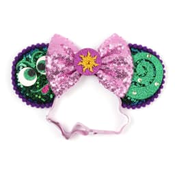 Mouse Ears Adjustable Headband Cartoon Sequin Bows Headband Birthday Party Christmas Princess Cosplay Costume For Women Adult