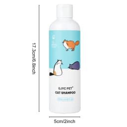 Gentle Mild Cat Shampoo - Non-Irritating Skin-Friendly, Moisturizing Deodorizing, Nourishing Softening for Healthy Shiny Fur