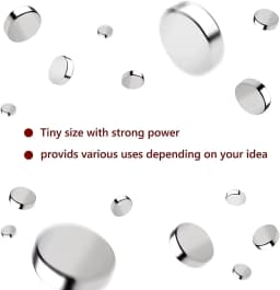 Tiny Magnets, 4 Different Size,Small Magnets, Mini Fridge Magnets,DIY Magnet, Multi-Use for Office, Crafts and Science Magnets
