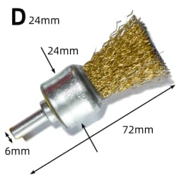 4pcs Wire Brush Wheel Cup Brush Set 1/4 Inch Shank Wire Wheel for Drill Attachment 0.012 Inch Wire Wheel