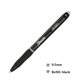 1pcs American Sharpie Press Gel Pen 0.5mm Black Ultra-fast-drying Smooth Signature Pen Cute Stationery Office Accessories Caneta