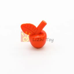 30pcs MOC Brick Compatible with 33051 Apple Food Fruit Plant DIY Building Blocks Assembles Particles Educational Figures Toys