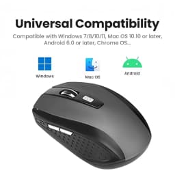 KEBIDUMEI 2.4G Wireless Mouse 6D Button 1600DPI Gaming Mouse Ergonomic Silent Office Mice Computer Accessories For Mac Windows