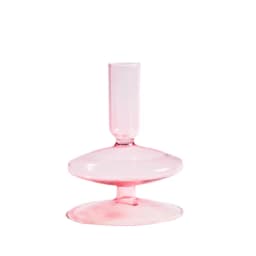 Floriddle Taper Candle Holders Glass Candlesticks for Home Wedding Table Decoration Glass Vase Table Bookshelf Candles Stand