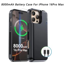 USB-C Battery Case for iPhone 16/16 Pro/16 Pro Max/16 Plus Portable Wireless Charging Cover Power Bank Extended Battery Pack