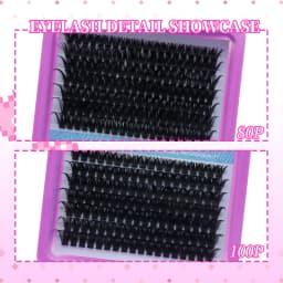 DINGSEN DIY Lash Clusters Thick Segmented Eyelash Extension 60D 80D 100D MIX Lashes Extension Cluster Lashes Individual Lashes
