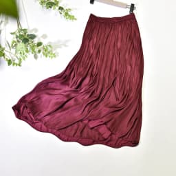 Summer Silky Skirt Elastic High Waist Glossy Silky Long Skirt Sea-Island Filament A-line Skirts Beach Vacation Pearlescent Dress