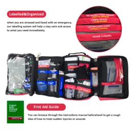 Large Multi-functional Outdoor IFAK Survival Equipment First Aid Kit Emergency Survival Kit Trauma Bag for Work Travel Hiking