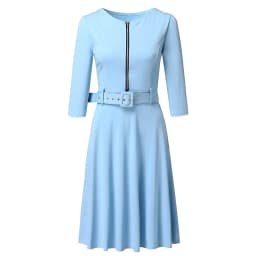 Women Bodycon Dress O Neck Solid Color Three Quarter Sleeve Dresses Ladies Party Dress Elegant Dresses Woman Party Night