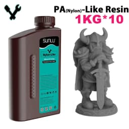 SUNLU 10KG ABS-Like/ Standard / Water-Wash/PA-Like/ 14K High Precision Resin 405nm Rapid UV-Curing Photopolymer Resin 1KG/Bottle