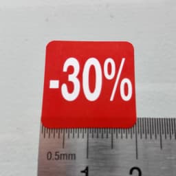 200pcs 2x2cm 20 30 Percent Off Red Paper Label Sticker for Store Promotion Nice Sales Price Big Discount Glossy Advertising Tag