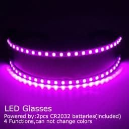 USB Rechargeable LED Glowing Gloves Finger Lighting Flashing Gloves Glasses Stage Performance Costume Dance Concert Decor