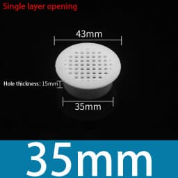 10/100Pcs Wardrobe Cabinet Air Vent Decorative Cover Durable Ventilator Grille Hole Ornaments Furniture Accessories