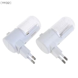 〔YY32〕 2 Pcs Emergency Light Wall Lamp Home Lighting LED Night Light EU Plug