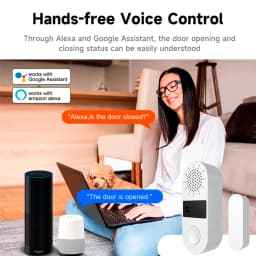 Tuya WiFi/Zigbee Door Window Sensor 130DB Sound Light Alarm Wireless Door Detector SmartLife APP Remote Control for Google Home