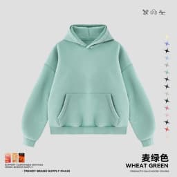 JMD Retro Winter 390gsm Washed Fleece Solid Hoodie For Man Unisex Boxyfit Distressed Soft Warm Hooded Pullovers Coat QH0161