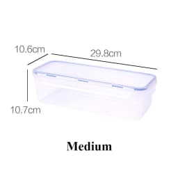 Plastic Bread Storage Box Airtight Food Storage Container Sandwich Bread Keeper with Lid Loaf Bread Container Kitchen Organizer