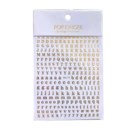 1PCS New English Alphabet Nail Art Stickers Multi-Color Reflective Letters Numbers Filling Epoxy Resin Mold Decorative Stickers
