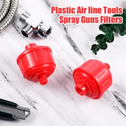 Mini Disposable Air Water Filter, Oil Water Separator, Air Line Filter Spray Gun Filter 1/4 Inch Thread for Spray Guns/Air Tools