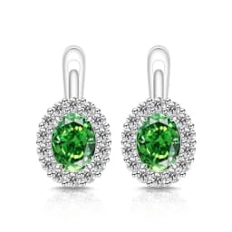 Exquisite Ice Flower-Cut Pigeon Egg 925 Sterling Silver Earrings with High-Carat Diamond Egg-Shaped Earrings for Ladies' Jewelry