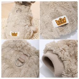 Soft Dog Clothes For Winter Warm Puppy Jumpsuit With D-ring Flannel Fleece Pets Sweater For Small Medium Dogs Yorkshire Pug Coat