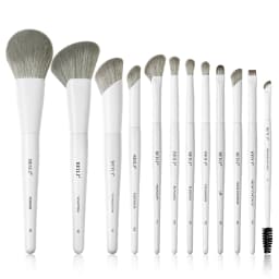 12-Piece Vegan Makeup Brush Set for Powder Foundation Concealer Eyebrows Eyeshadow Contour Eyeliner Blender Eye Brushes