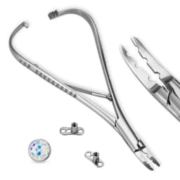 1PC Surgical Steel Dermal Anchor Holding Pliers Piercing Tool Dermal Forceps 3/4/5mm Unscrew Tight Ball Piercing Jewelry Pliers