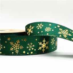 5yards 1inch 25mm Christmas Ribbon Printed Christmas Polyester Ribbon For Handmade Design Christmas Decoration DIY Gift Packing