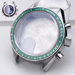 VK63 High Quality 39.7mm Case Moonswatch Metal Case Chronograph Case Fit VK63 Movement Accessories VK63 Watch Box