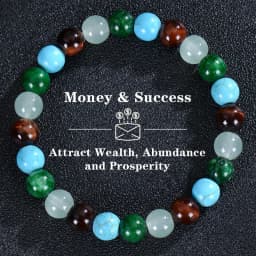 Natural Stone Bracelet Tiger Eye Stone Crystal Wealth Money Success Bracelet Men's and Women's Bracelets 호안석팔찌