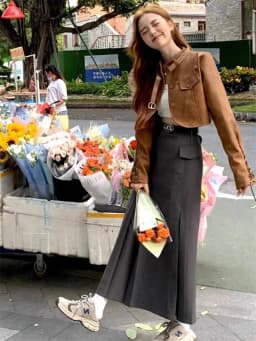 Retro Sweet And Cool Style Short Leather Jacket Women Spring New Korean Slim Versatile Motorcycle Strap PU Leather Jacket Trend