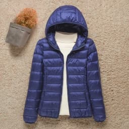 Down Parka Plue Size Women Ultra-light Thin Down Jacket All season Slim Short Hooded Warm White Duck Down Coat Women's Outerwear