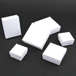 1pc Embossed Crafts White Box Fashion Paper Display Gift Boxes Engagement Ring For Earring Necklace Bracelet Packaging Container