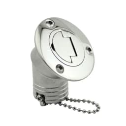 45 Degree 316 Stainless Steel Deck Filler Key Cap GAS DIESEL FUEL WASTE WATER 38mm 50mm Deck Filler Caps for Marine Boat