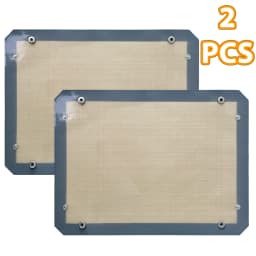 1PC Silicone Fiber Baking Mat with Buckle, Reusable Corners Snap Together to Form Leakproof & Non Stick Baking Tray, Oven Liner