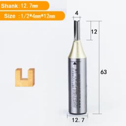 Arden 2 Flutes TCT Straight End Mill Woodworking CNC Tool Carbide Cutter 1/2 Shank Router Bit For Wood MDF Plywood Chipboard