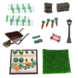 Miniature Farm Model Farm Field toy Kit Realistic Farm Miniature Scene Toys Vegetable Figurines Doll Accessories for Learning