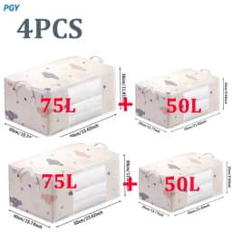 Big Capacity Storage Bag 4/2/1PCS Quilt Clothes Moisture Dust Proof Organizer Duvet Blanket Sorting Bags Luggage Bag