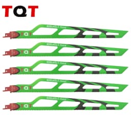 16-Inch 5Tpi Soft Metal Rotary Saw Blade - Hcs Reciprocating Saw Blade, for Cutting Cardboard, Rubber, Carpet, Faux Leather, Foam, Polypropylene - Multi-Purpose Demolition and DIY Tool, 400mm, Saw Blade for Cutting, Mu
