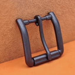 40MM Heavy Duty Men Antiqued Silver Metal Cowboy Single Prong End Bar Buckle Heel Bar Roller Leathercraft Belt Buckle